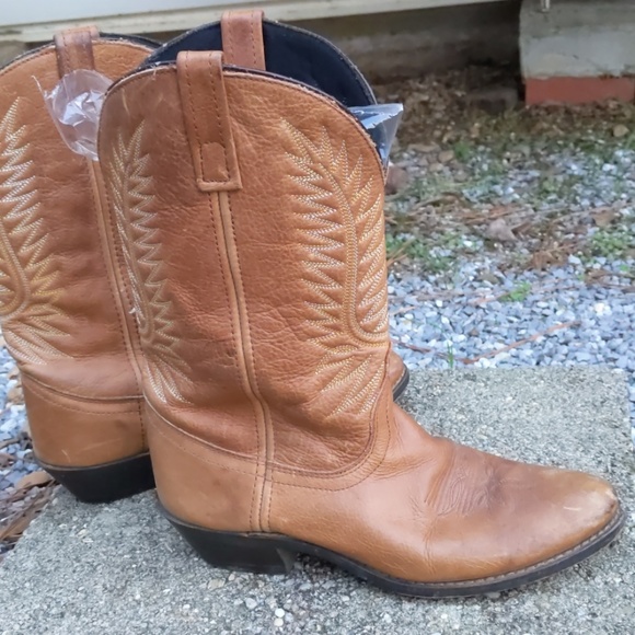 Laredo Shoes - Laredo Vintage Ladies Cognac Leather Western Boots